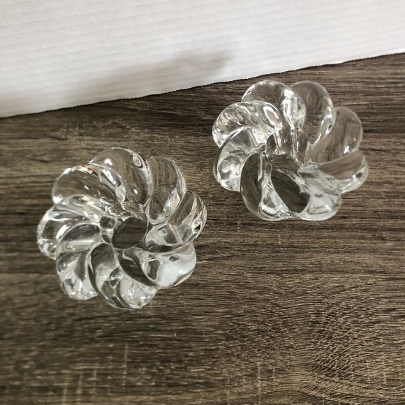 Vtg Heisey Glass Crystolite Candle Holders - Picture 4 of 12